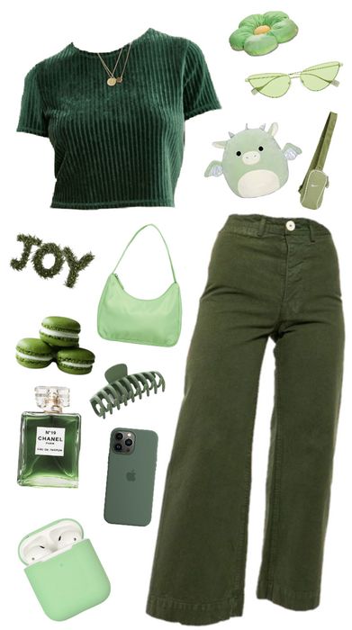 Casual, Outfits, Suits, Jeans, Outfits Aesthetic, Green Outfits For Women, Alternative Outfits, Cute Casual Outfits, Green Fits