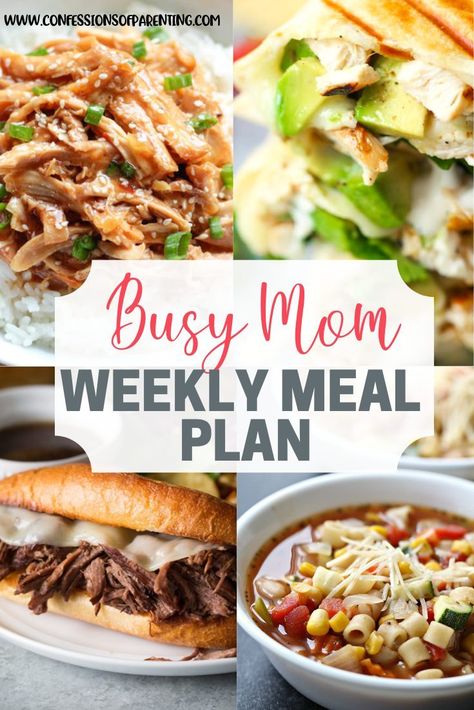 Weekly Meal Plan Family, Moms Meal Plan, Meal Planning Menus, Week Meal Plan, Monthly Meal Planning, Meal Prep For Work, Meal Prep For The Week, Healthy Weekly Meal Plan, Family Meal Planning