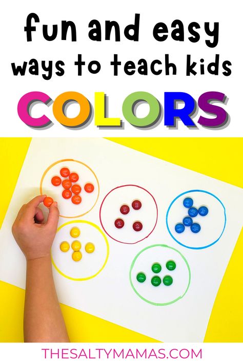 Wondering how to teach your toddler colors? Check out these printable color activities for 2 year olds and up. Low on prep, high on fun! Montessori, Toddler Learning Activities, Color Activities For Toddlers, Learning Colors Activities, Activities For 2 Year Olds, Teaching Toddlers, Preschool Learning, Teaching Colors, Sorting Activities