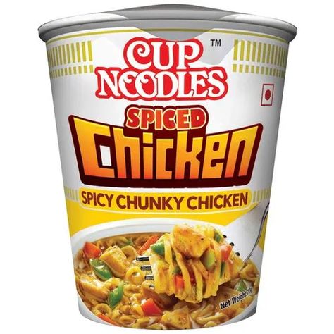 Buy Nissin Cup Noodles Spiced Chicken 70 Gm Cup Online At Best Price of Rs 40 - bigbasket Noodles, Chicken, Cup Noodles, Chicken Chunks, Instant Noodles, Nissin Cup Noodles, Chicken Spices, Spicy Chicken, Gourmet Recipes