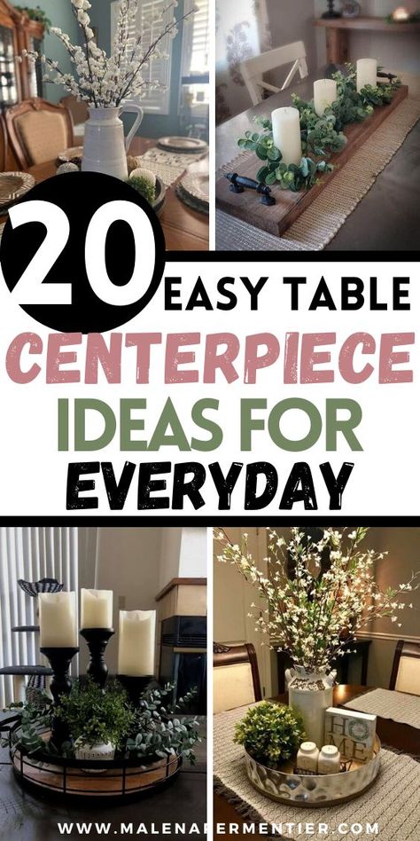 centerpiece ideas for dining room table - pictures of different centerpiece tray decor ideas Diy, Home Décor, Vintage, Inspiration, Design, Decoration, Deko, Easy, House