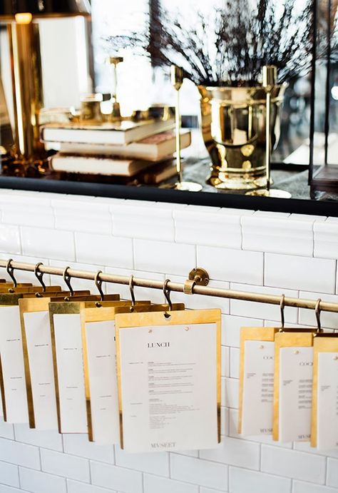 Keeping it Simple: White and Gold Café Interior, Restaurant Decor, Restaurant Bar, Restaurant Interior, Restaurant Interior Design, Cafe Interior, Cafe Restaurant, Restaurant Branding, Restaurant Design