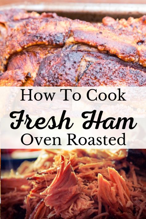 Desserts, Pork Recipes, How To Cook Ham, Ham In The Oven, Pork Ham, Roasted Ham, Roast Recipes, Smoked Ham, Crockpot Ham