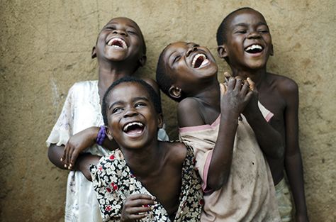 Africa | Four children laughing at the Kauma Community Based Childcare Centre. Lilongwe. Malawi | © Anthony Asael People, Africa, Youtube, Vida, Joie, I Smile, Fotos, Persona, Kumis