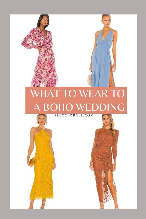 Whether you’re going to a coastal boho wedding, destination wedding, or a formal evening affair, these looks are sure to put you on the best-dressed wedding guest list. Here are our picks for what to wear to a wedding in Spring/ Summer, or Fall. Boho Chic, Boho, Outdoor Wedding Guest Dresses, Boho Wedding Guest Attire, Wedding Guest Outfit Summer, Boho Wedding Guest Dress, Guest Dresses, Boho Wedding Guest Outfit, Wedding Attire Guest