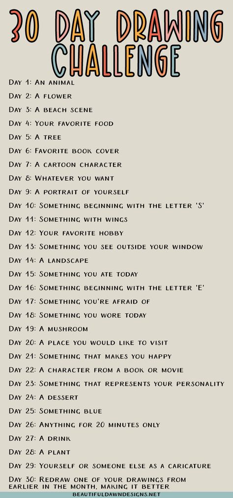 Challenges, Doodle Art, Art Lessons, Things To Do When Bored, 30 Day Drawing Challenge, Creative Drawing Prompts, How To Get Better, Drawing Challenge, 30 Day