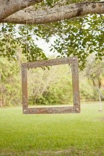 Hang a frame for people to take photos in. So fun for a backyard party! #contest Wedding Decorations, Wedding, Bodas, Boda, Photo Booth, Outdoor Wedding, Party, Casamento, Mariage