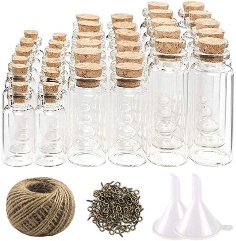 Bijoux, Bottle Stoppers, Bottles And Jars, Mini Glass Bottles, Jars For Sale, Refillable Perfume Bottle, Glass Bottles With Corks, Mini Bottles, Small Glass Bottles