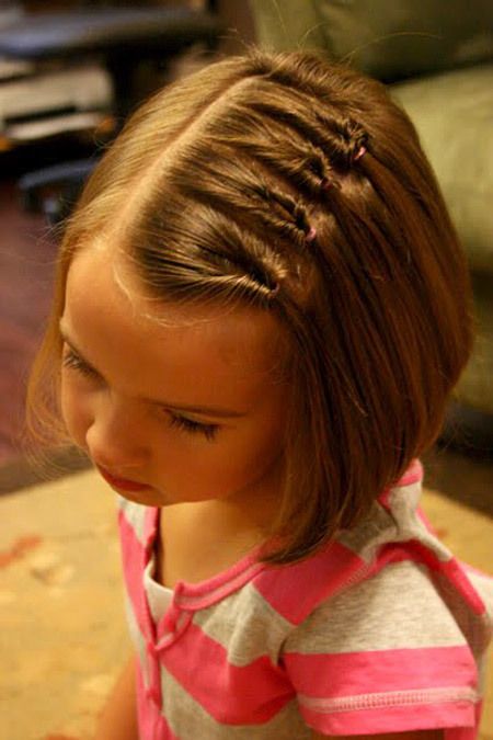 Hairstyles For Kids With Short Hair - Twisted Ponytails Girl Hairstyles, Kids Hairstyles, Toddler Hair, Easy Hairstyles For Kids, Easy Hairstyles Quick, Cute Hairstyles, Peinados, Pretty Hairstyles