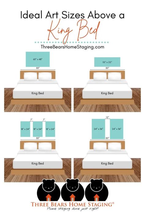 Home, Home Décor, Above Bed, Above Bed Ideas, Above Bed Decor, Over The Bed Decor Ideas, Bed Sizes, Over Headboard Decor, Decor Above Bed