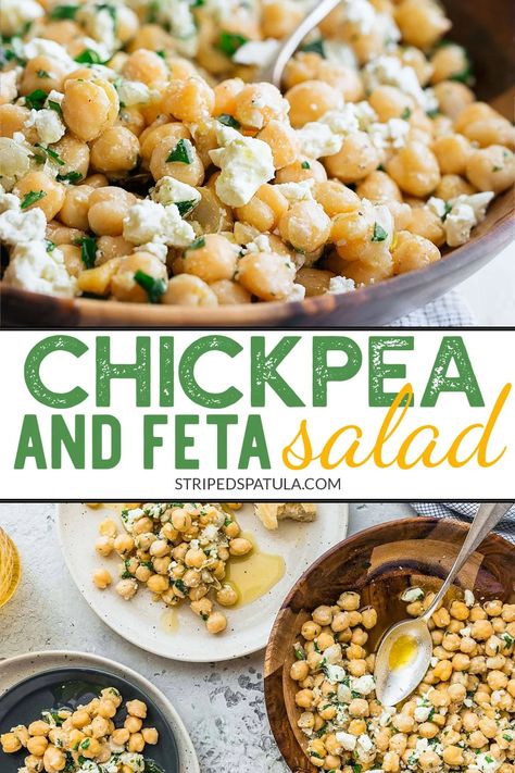 Pasta, Naan, Salads, Healthy Recipes, Salad Recipes, Snacks, Chickpea Salad Recipes, Salad With Feta Cheese, Chickpea Salad