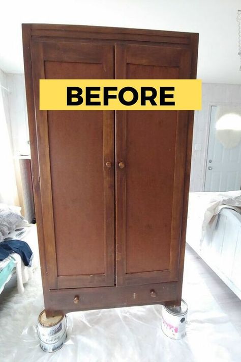 Vintage, Furniture Makeover, Repurposed Furniture, Upcycling, Armoire Makeover, Wardrobe Makeover, Diy Wardrobe, Wardrobe Armoire, Armoire Diy