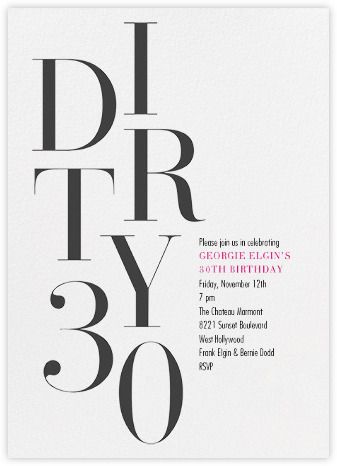 30th Invite, 70s Birthday, Dirty Thirty Party, Dirty Thirty Birthday, Birthday Survival Kit, Milestone Birthday Invitations, 30th Birthday Themes, 30th Birthday Party Invitations, 30th Birthday Funny
