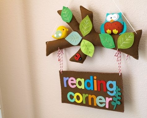 "Reading Corner" Sign Classroom Décor, Pre K, Decoration, Diy, Owl Theme Classroom, Classroom Decor, Classroom Decorations, Owl Classroom, Reading Corner Classroom