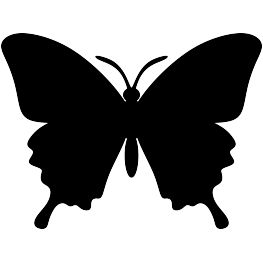 Insect Silhouettes Diy Artwork, Butterflies, Butterfly Clip Art, Animal Silhouette, Butterfly Stencil, Dots Art, Silhouette Clip Art, Silhouette Art, Clip Art