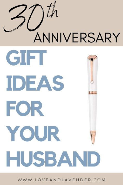 30th Anniversary gift ideas for your husband Anniversary Gifts, Ideas, Inspiration, Anniversary Gifts For Husband, Anniversary Gifts For Him, 30 Year Anniversary Gift, Gifts For Hubby, 30 Anniversary Gifts, 30th Anniversary Gifts