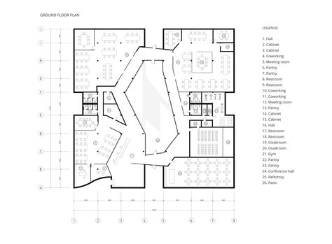 Studio, Architecture, Exhibition Plan, Architecture Design Concept, Concept Architecture, Architecture Concept Diagram, Office Plan, Architecture Building Design, Museum Plan