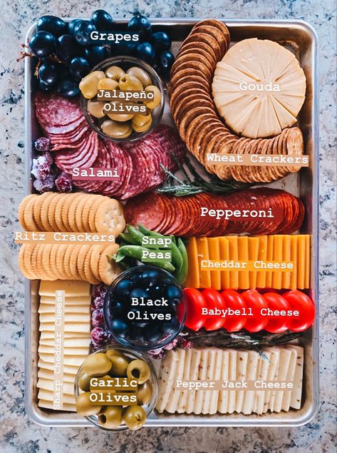 Simple Grazing Platter Ideas, Simple Thanksgiving Charcuterie Board, Snack Platter Ideas Simple, Small Simple Charcuterie Board, Charcuterie Board Easy Simple, Meat Cheese And Cracker Tray Ideas, Easy Grazing Platter Ideas, Small Charcuterie Board Ideas Simple, Wine Night Food