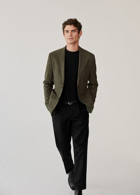 Arthur Gosse 2020 Mango Man Essentials | The Fashionisto Men Casual, Men's Business Outfits, Outfits, Mens Business Casual Outfits, Mens Outfits, Men Formal Outfit, Smart Casual Menswear, Men Work Outfits, Business Casual Men Work