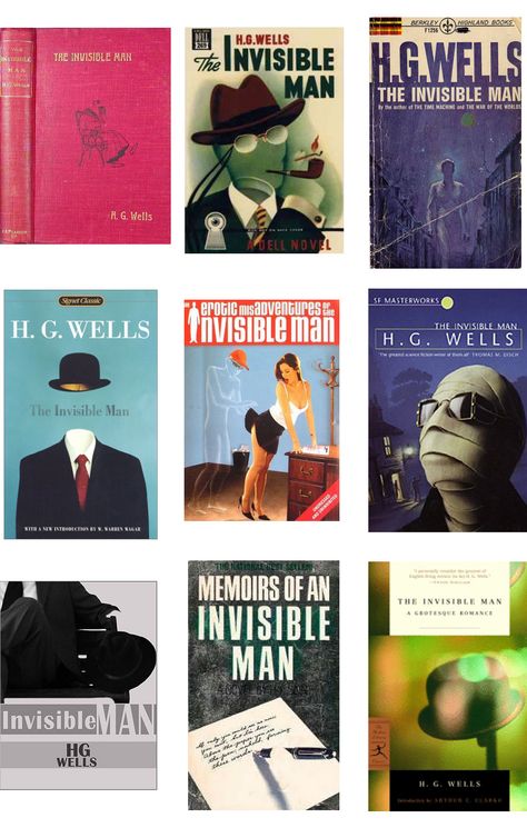 The Invisible Man book covers (2) Wells, Science Fiction, Novels, The Invisible Man Book, The Man, Memoirs, English Writers, Fiction, Contemporary Novels