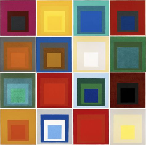 every museum i go to has part of the "homage to the square" series in its collection. i am trying to photograph all of them so i can create my own "homage to the homage to the square" series. Collage, Design, Op Art, Bauhaus, Inspiration, Art Education, Artist, The Square, History Design