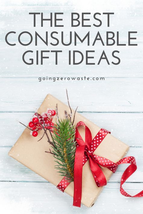 Consumables are great because sometimes you just want to give someone a real, concrete gift. There are some people in the world you want to give a gift to, but you don't want to spend an hour or two with them. I'm sharing 75 consumable gift ideas to help you give something, that will be used up this holiday season. #consumablegifts #giftideas Winter, Zero, Homemade Gifts, People, Ideas, Gift Ideas, Gift Ideas Bulk, Christmas Gift Guide, Giftideas