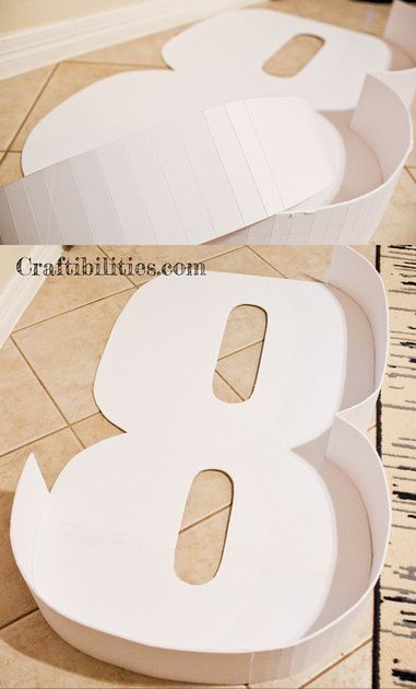 GIANT mosaic numbers / letters filled with balloons - Party decoration idea - DIY How to make tutorial - 18th birthday