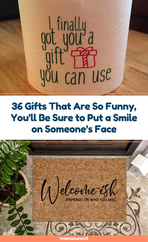 36 Gifts That Are So Funny, You'll Be Sure to Put a Smile on Someone's Face You never know when you'll be in the mood to gift something funny, so a list of really good gag gifts is always important to have in your arsenal. 2 Winter, Funny Gifts For Women, Funny Gifts For Her, Funny Gifts For Friends, Funny Handmade Gifts, Funny Gifts For Him, Funny Gifts Diy, Funny Gifts For Men, Gag Gifts Funny