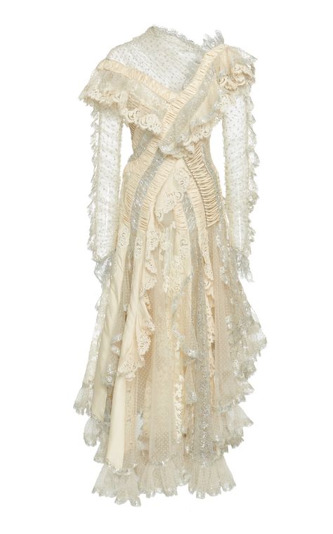 Sabotage Lace Dress by ZIMMERMANN for Preorder on Moda Operandi Couture, Haute Couture, Zimmerman Lace Dress, Zimmerman Wedding Dress, Ruffle Tier Dress, Faerie Clothes, Tiered Wedding Dress, Funky Dresses, 90s Runway Fashion