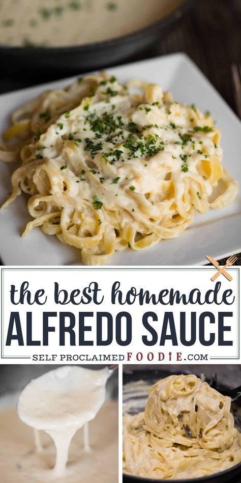 Pasta, Sauces, Homemade Alfredo Sauce, White Sauce Recipes, Homemade Alfredo, White Sauce Pasta, Bbq Sauce, Alfredo Sauce Recipe Homemade, Alfredo Sauce Recipe Easy