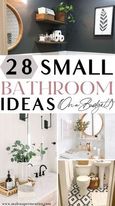 Design, Interior, Home Décor, Small Bathroom Ideas On A Budget, Small Bathroom Remodel, Guest Bathroom Decor, Bathrooms Remodel, Small Bathroom Diy, Small Bathroom Decor