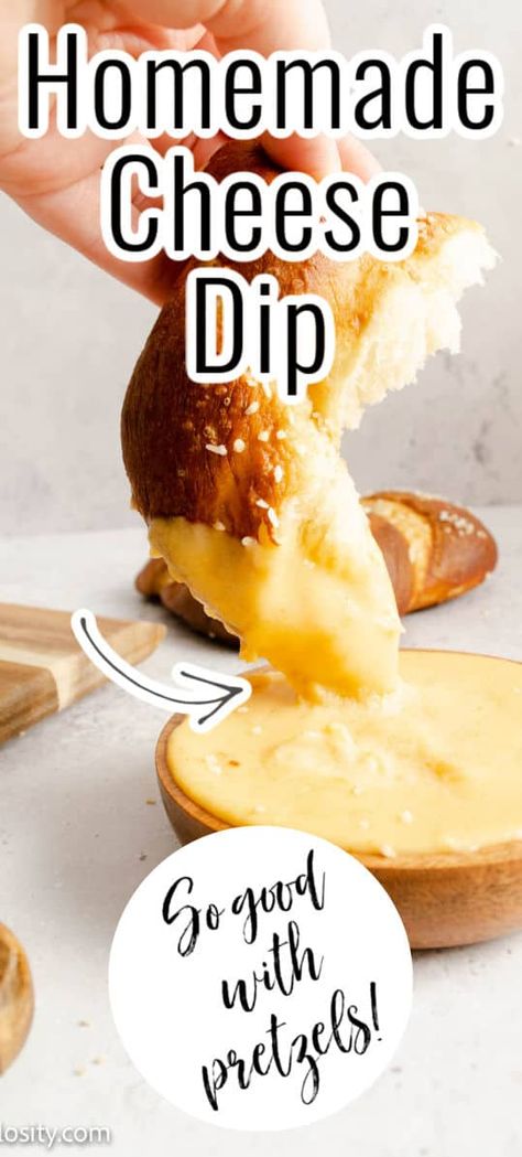 T Snacks, Apps, Ideas, Desserts, Sauces, Quick Cheese Dip, Homemade Cheese Dip, Cheese Dip Recipes, Cheese Dip For Soft Pretzels