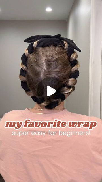 Amanda Carter | heatless curls + hair growth on Instagram: "Welcome to the heatless hair side of social media 🤟🏼 Give me a follow if you’d like to learn more about wrapping your hair and growing your healthiest hair! This is my favorite style of wrap and the one I use most often because it’s 1) easy, 2) quick, and 3) the curls are amazing. If you’re new to heatless curls, this is the wrapping technique you’ll want to start with. I recommend a velvet tie, like the one I’m using, over a satin rod because the velvet helps keep your hair in place better, your tie won’t migrate backwards as you sleep, and it’s more comfortable to sleep in. ➡️ FOLLOW ME then comment LINK for my velvet hair tie, brush, & stylers! You’ll receive a blank message if you’re not following, so for real give me a Curls Without Heat, Hair Wraps For Sleeping, Curling Hair With Robe Tie, How To Do Sock Curls Overnight, Heatless Curls Tutorial, Heatless Beach Waves, Curl Hair Without Heat, Heatless Curls Overnight, Curls No Heat