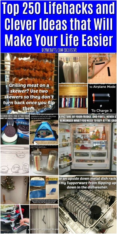 Top 250 Lifehacks and Clever Ideas that Will Make Your Life Easier - The BEST lifehacks! Simplify your life and appear smarter by applying these ingenious life-hacks to your daily life. This is probably the biggest lifehack post online all in one page no pagination. Life Hacks, Cleaning, Useful Life Hacks, Diy, Organisation, Household Hacks, Cleaning Hacks, Hacks Diy, Diy Hacks