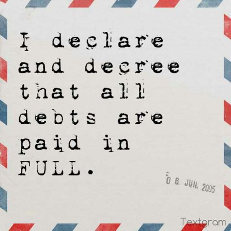 Be debt free!! #rfdreamboard https://alisonlogan.myrandf.com/ Positive Thoughts, Happiness, Motivation, Inspirational Quotes, Gratitude, Lord, Life Quotes, Inspiration, Sayings