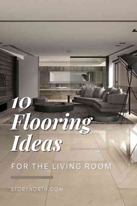 Check out 10 awesome flooring ideas for your living area as evaluated according to style, durability, and maintenance. #flooring #ideas #livingroom #livingspace Inspiration, Design, Decoration, Modern Living Room Tile Floor Ideas, Living Room Tiles Floor Modern, Living Room Tiles Floor Ideas, Living Room Flooring, Living Room Floor Tiles Modern, Modern Floor Tiles Living Room