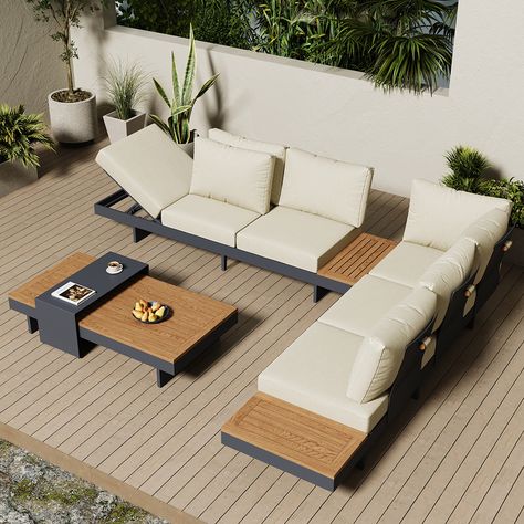 Patio Lounge Furniture, Outdoor Sofa Sets, Outdoor Sectional Sofa, Teak Outdoor, Outdoor Sofa, Outdoor Lounge, Outdoor Sectional, Outdoor Couch, Modern Outdoor Furniture