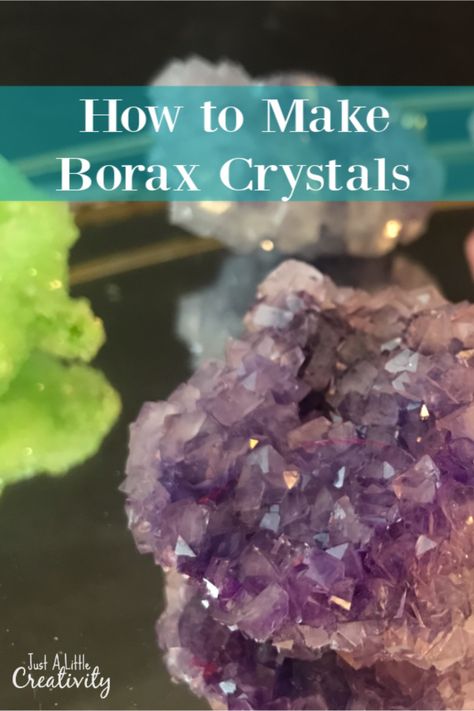 Crystal Borax Diy, Make Your Own Geodes, Crystal Making Diy, Homemade Crystals Diy, Salt Crystals Diy, Geode Diy Projects, Growing Borax Crystals, How To Make Geodes Crystals, Art Projects To Do With Boyfriend