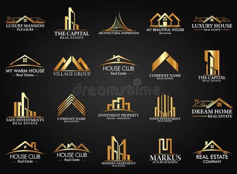 Set and Group Real Estate, Building and Construction Logo Vector Design royalty free illustration Logos, Design, Construction Logo Design, Construction Company Logo, Real Estate Logo Design, Architect Logo, Building Logo, Construction Logo, Logo Design Creative