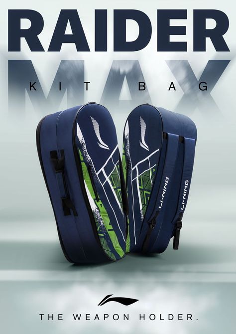 The Li-Ning Raider Max is a robust hold-it-all kit bag. Now get all your go-to gear ready for your next match with this duffle + backpack dual style kit bag. #lining #badminton #kitbag #raider #max #sports #product #design #poster #creative #ad #2k22 #bestoftheday #eyeondesign #dailypost Badminton, Design, Designer Shoes, Shoes, Badminton Shoes, Badminton Bag, Sport Shoes Design, Lis, Boxing Equipment