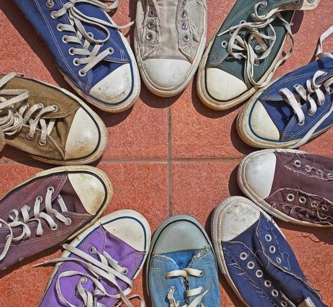 Order out of chaos. Sunshine after rain. Circle out of shoes. | 34 Photos That Will Satisfy All Perfectionists Converse, Design, Things Organized Neatly, Level 3, Quizzes, Awesome, Ocd, My Left Foot, Satisfying Pictures