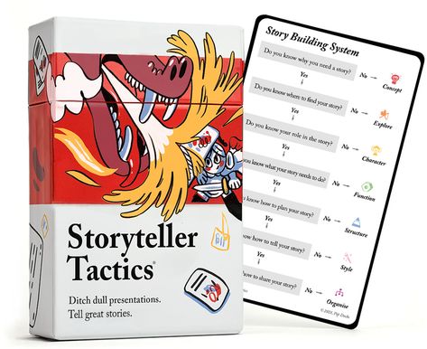 Storyteller Tactics Card Deck | Pip Decks Teaching, Literatura, Kinds Of Story, Deck Of Cards, Story Structure, How To Memorize Things, Creative Workshop, Great Stories, Art Business
