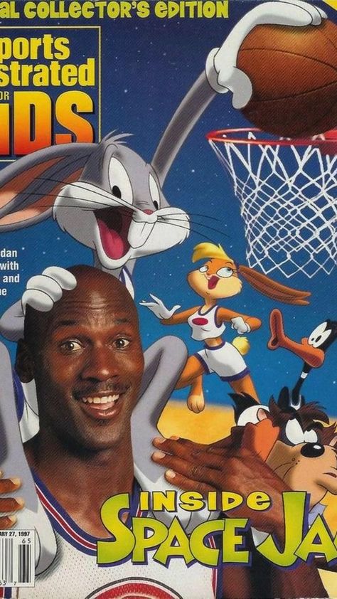 Basketball, Retro, Films, Jordans, Looney Tunes Space Jam, Space Jam, Jordan Poster, Michael Jordan Poster, Childhood Memories 80s