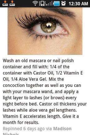 Beauty Secrets, Mascara, How To Apply Mascara, Beauty Remedies, Homemade Beauty, Natural Skin Care, Beauty Care, How To Apply, Eyelash Growth