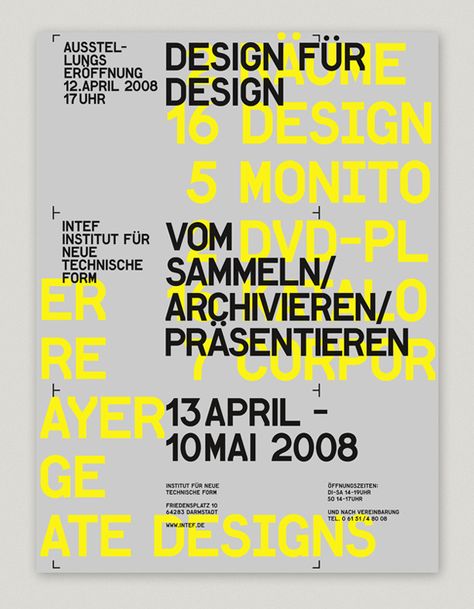 Creative Posters, Intef, Exhibition, Type, and Poster image ideas & inspiration on Designspiration Layout Design, Design, Cover Design, Branding Design, Layout, Graphic Design Posters, Brochure Design, Graphic Design Layouts, Graphic Design Typography