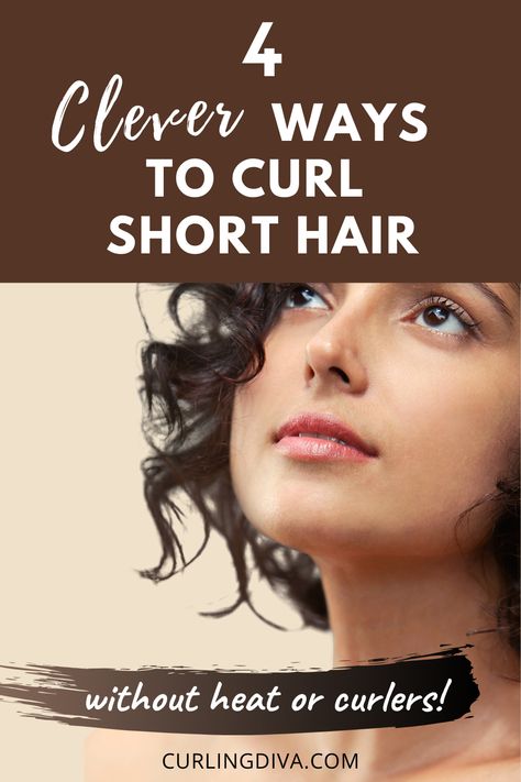 Art, Balayage, Bobs, Curls Without Heat, Curl Hair Without Heat, How To Curl Short Hair, Hair Without Heat, Curls No Heat, Curlers For Short Hair