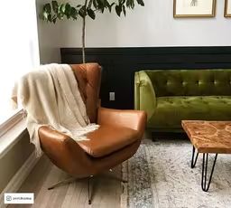 Pottery Barn Wells Leather Swivel Armchair with Bronze Base, Polyester Wrapped Cushions, Statesville Indigo Design, Home Décor, Pottery Barn, Ideas, Inspiration, Home, Istanbul, Leather Swivel Chair, Upholstered Arm Chair