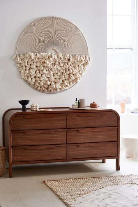 If you’ve been looking at ways to add extra storage to your bedroom, then the addition of a stylish mid century modern dresser is the perfect way to d... | Marienne 6-Drawer Dresser #MidCenturyModernDressers #Dressers #MidCenturyModern #MidCenturyModernBedroom Home Décor, Urban Uutfitters, Mid Century Dresser, 6 Drawer Dresser, Dresser Drawers, Mid Century Modern Dresser, Dresser Decor Bedroom, Dresser Decor, Dresser Styling