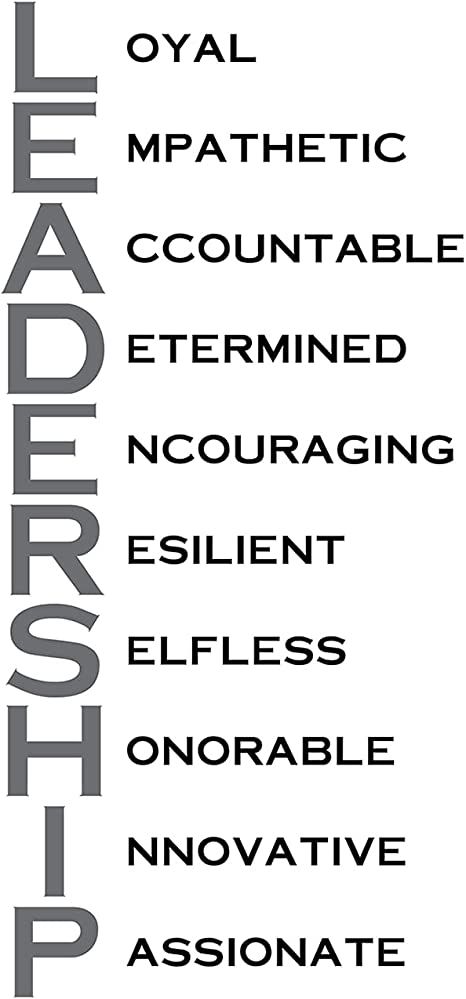 Amazon.com: Leadership Acronym - Wall Decor Art Print with a white background - 8x10 unframed artwork printed on photograph paper: Posters & Prints Leadership, Leh, Motivation, Leadership Quotes, Coaching, Acronym Words, Knowledge And Wisdom, Acronym, Leadership Qualities