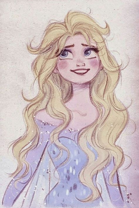 Disney Drawings, Draw, Princess Drawings, Elsa, Cute Drawings, Drawings, Cartoon, Princess Art, Disney Sketches